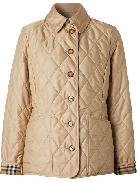 burberry brit diamond quilted jacket olive|burberry diamond quilted thermoregulated jacket.